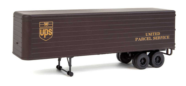 Walthers 35' Fluted-Side Trailer - United Parcel Service - 2-Pack HO Scale