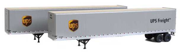 Walthers 53' Stoughton Trailer United Parcel Service Freight Modern Logo 2-Pack HO Scale