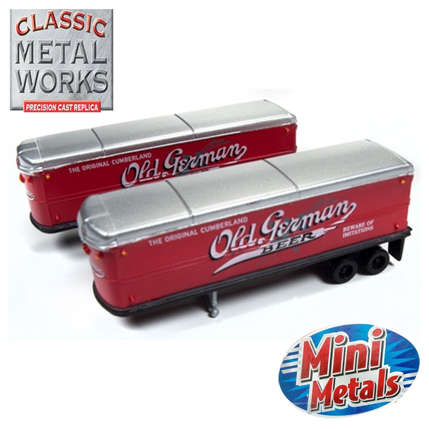 Classic Metal Works 51181 AeroVan Trailer Old German Beer (2-Pack) N Scale