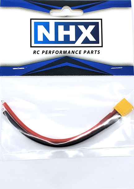 NHX XT30U Male Adapter Connecter with 18 AWG 10" Silicone Wire