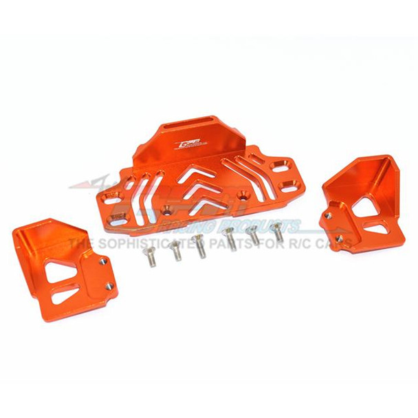 GPM  Aluminium Rear Battery Holder - Orange : Axial SCX10 III Jeep JL Wrangler