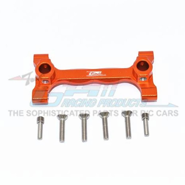 GPM Aluminium Rear Chassis Brace - Orange : Axial SCX10 III Jeep JL Wrangler