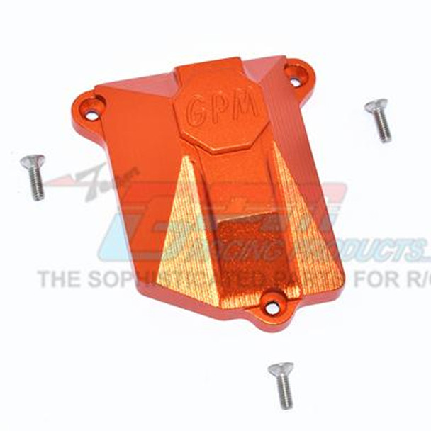 GPM Racing Aluminium Receiver Cover Orange : Axial SCX10 III Jeep JL Wrangler