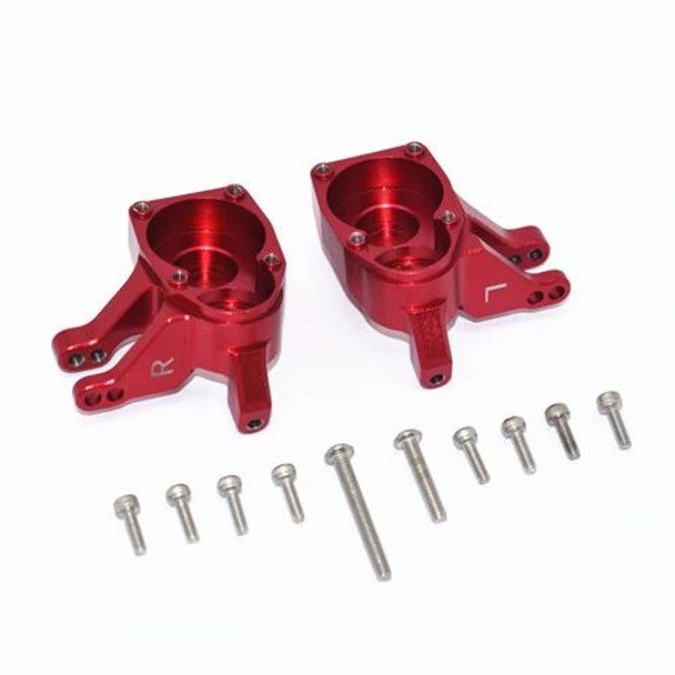 GPM Aluminum Inner Part of Front Knuckle Arms Red : SCX10 III / Capra 1.9