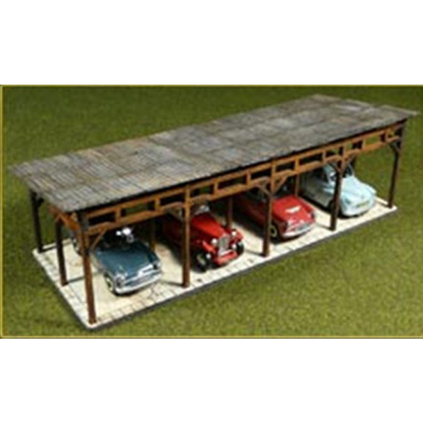 Bachmann 39102 Laser-Cut Car Shed Kit  HO Scale