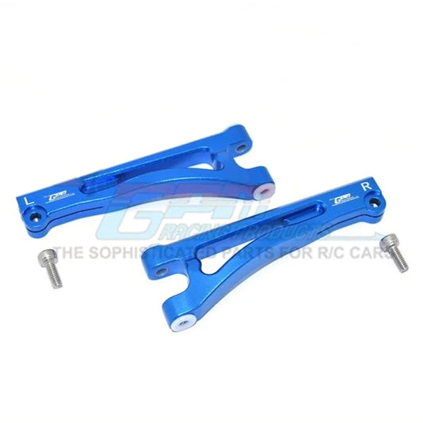 GPM Racing Aluminum Front Upper Arms Blue : Arrma 1/7 Mojave 6S BLX