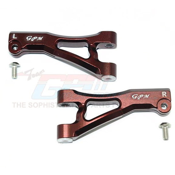 GPM Racing Aluminum Front Upper Arms Brown : Senton 6S BLX