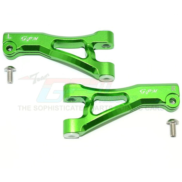 GPM Racing Aluminum Front Upper Arms Green : Senton 6S BLX