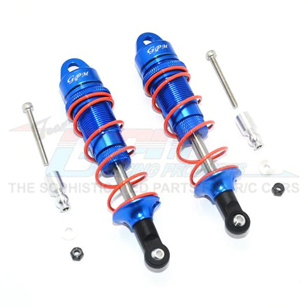 GPM Aluminum Front Adjustable Dampers 100mm Blue : 6S BLX Senton & Typhon