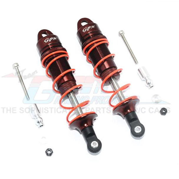 GPM Aluminum Front Adjustable Dampers 100mm Brown : 6S BLX Senton & Typhon