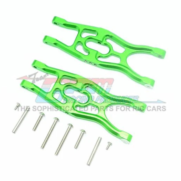 GPM Aluminum Front / Rear Lower Suspension Arms Green : Arrma Fazon Voltage