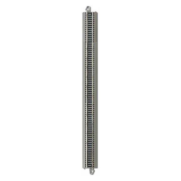 Bachmann 44588 18" Straight Nickel Silver Track w/ Gray Roadbed (25 Pcs) HO Scale