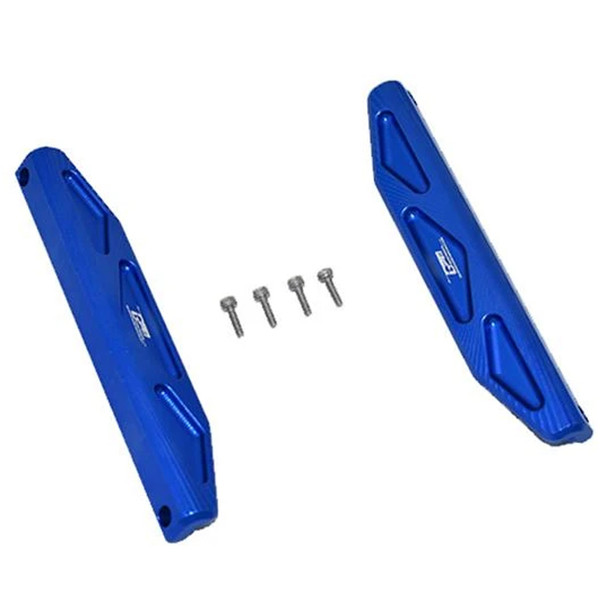 GPM Racing Aluminum Chassis Nerf Bars Blue : Traxxas Hoss 4x4 VXL