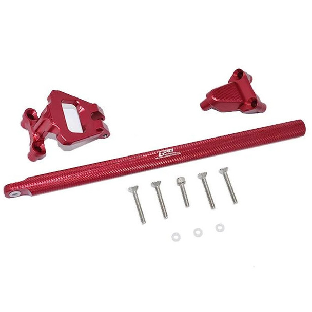 GPM Racing Aluminum Center Brace Bar & Mount Red : Traxxas Hoss 4x4 VXL