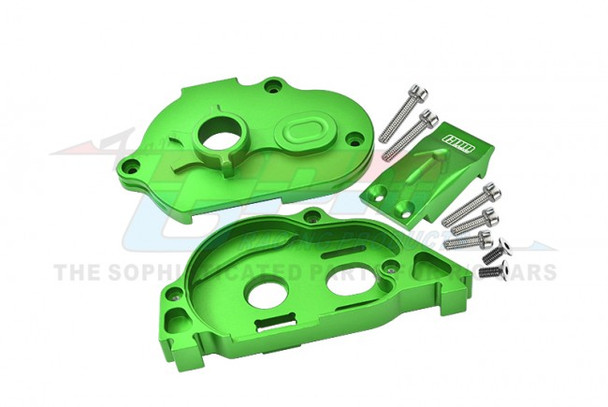 GPM Alum Rear Gear Protection Motor Mount Green : KRATON 4S BLX / SENTON 3S BLX