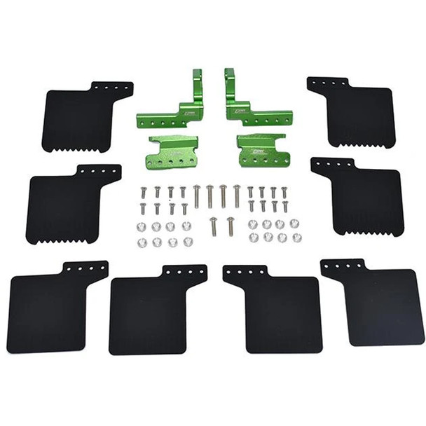 GPM R/C Scale Accessories Mud Flap Green : SCX10III Jeep Wrangler / Gladiador