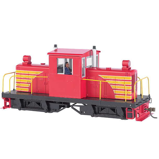 Bachmann 29204 Painted Unletterd Red w/ Yellow Whitcomb 50-Ton DCC Locomotive On30