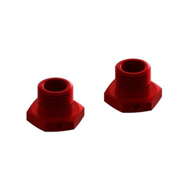 ARRMA ARA311035 Alum Wheel Hex 17mm 14.6mm Thick Red (2) : Felony/Infraction/Mojave/Typhon