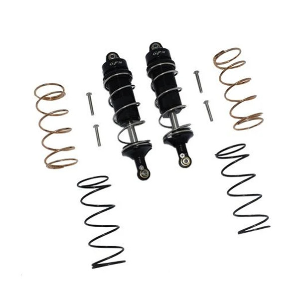 GPM Aluminum Front Thickened Spring Dampers 107mm Black : KRATON 4S BLX