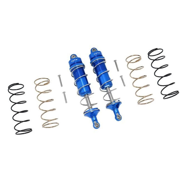 GPM Aluminum Rear Thickened Spring Dampers 120mm Blue : KRATON 4S BLX