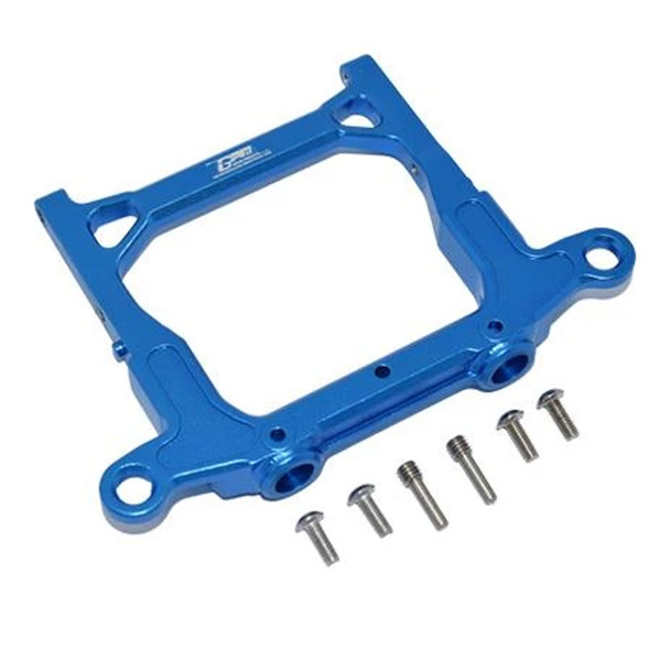 GPM Aluminium Rear Bumper Mount Blue : Axial 1/10 SCX10 III JT Gladiator