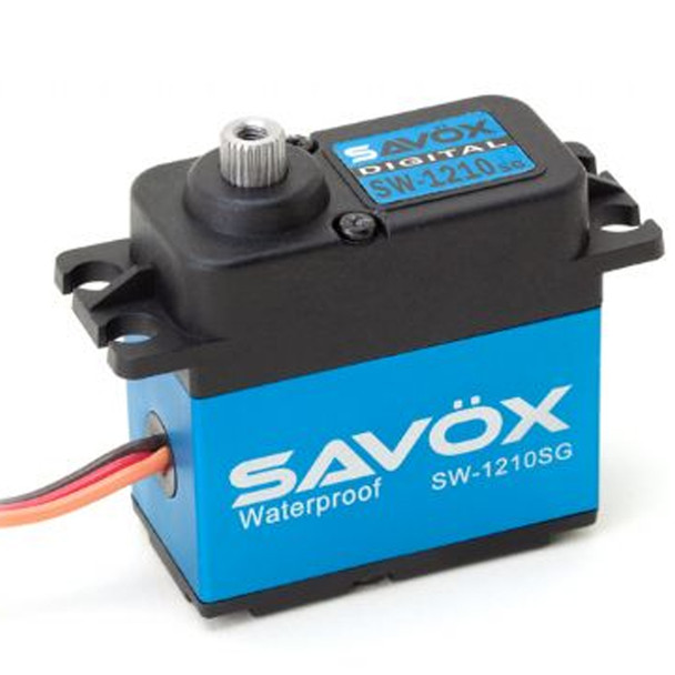 Savox SW-1210SG Waterproof High Voltage 0.13sec / 444.4oz 7.4V Digital Servo Black