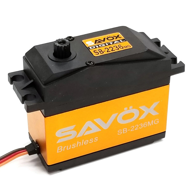 Savox SB-2236MG 1/5 High Voltage Brushless Digital Servo .13sec / 555oz / 7.4V