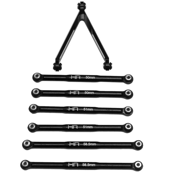 Hot Racing SXTF133J01 Aluminum Link Set for LWB 133.7mm : Axial SCX24