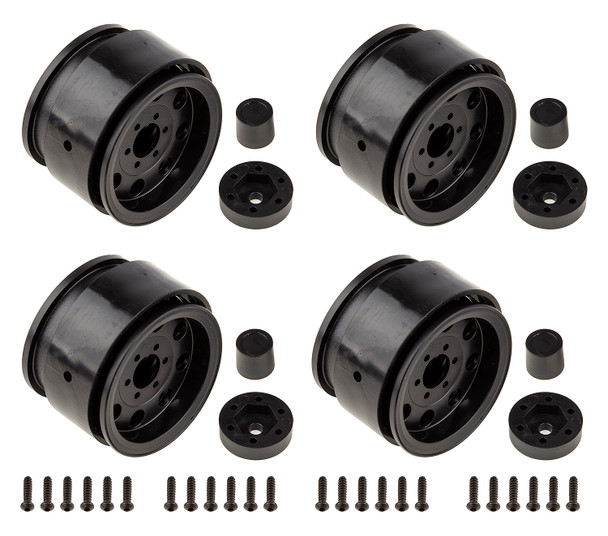 Associated Element RC 42109 Enduro The Ocho Wheels 1.90'' Black (4)