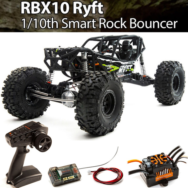 Axial AXI03005T2 1/10 RBX10 Ryft 4WD Brushless Rock Bouncer RTR Black