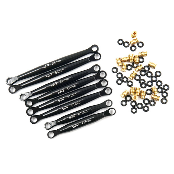 Yeah Racing AXSC-058 Aluminum Link Set : Axial SCX24 C10 Jeep 133.7mm