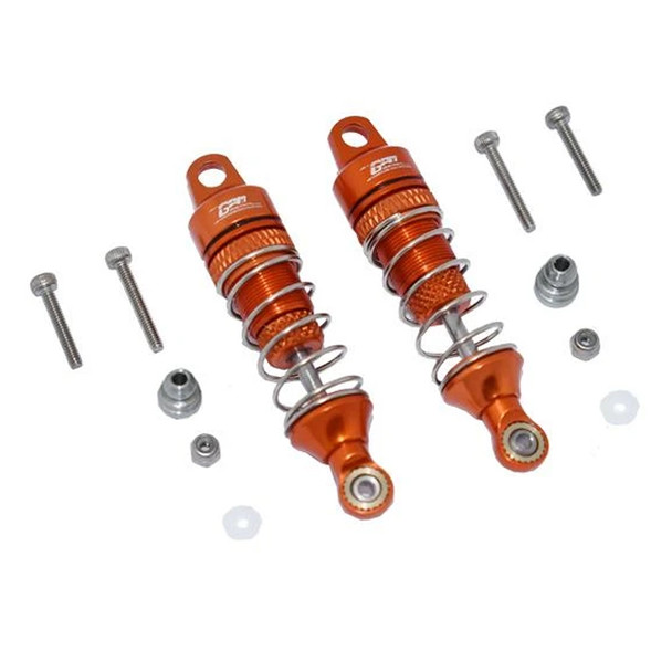 GPM Racing Aluminum Front Spring Dampers 50mm Orange : Losi 1/18 Mini-T 2.0