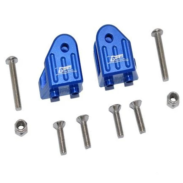 GPM Alum Front Or Rear Axle Mount Set For Suspension Links Blue : Losi 1/8 LMT