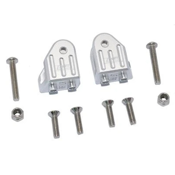 GPM Alum Front Or Rear Axle Mount Set For Suspension Links Silver : Losi 1/8 LMT