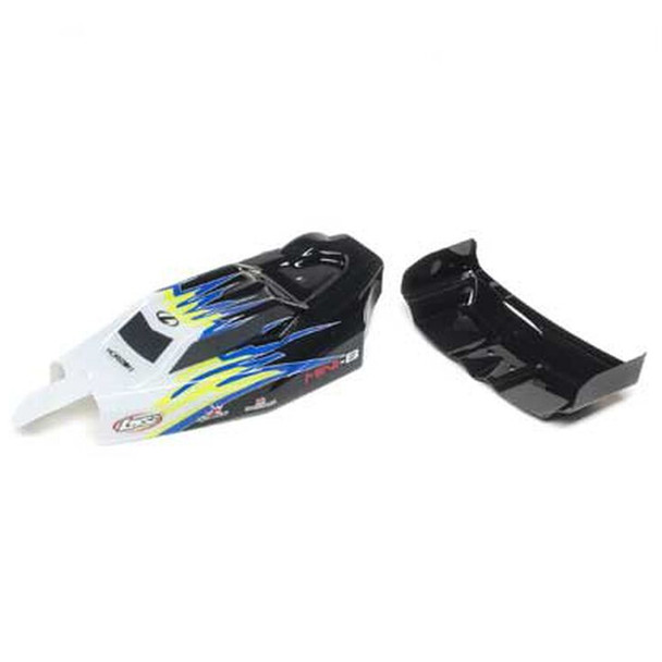 Losi LOS210020 Body & Wing Black / White : Mini-B