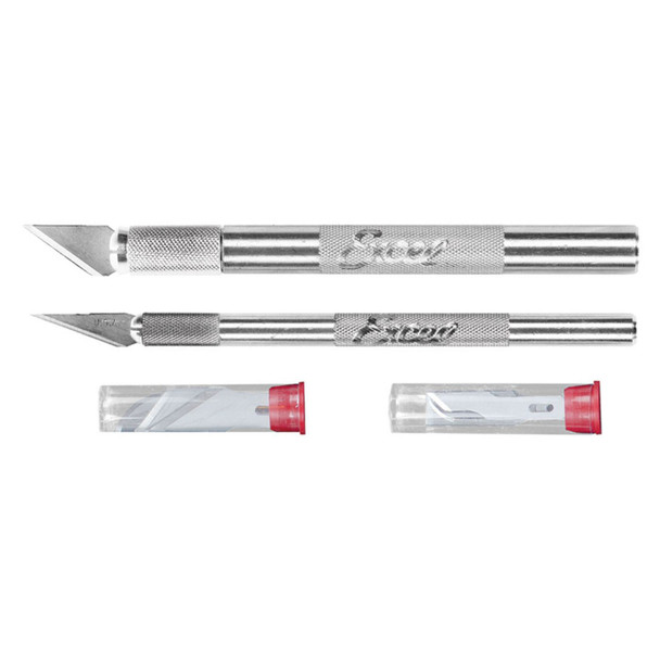 Excel Blades EXL19062 Hobby Knife Set: K1 & K2 with 10 Blades