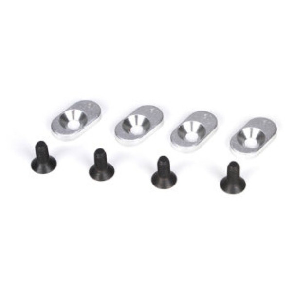 Losi LOSB5803 Engine Mount Inserts & Screws, 18.5/58 (4) 1/5th Scale 5ive-T