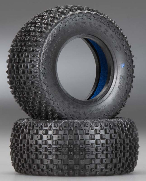 JConcepts 3067-01 Choppers SCT 3.0"x2.2" Tires Blue (2)