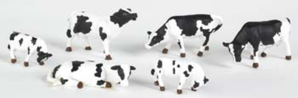 Bachmann 33153 Cows Black/White O Scale Figures