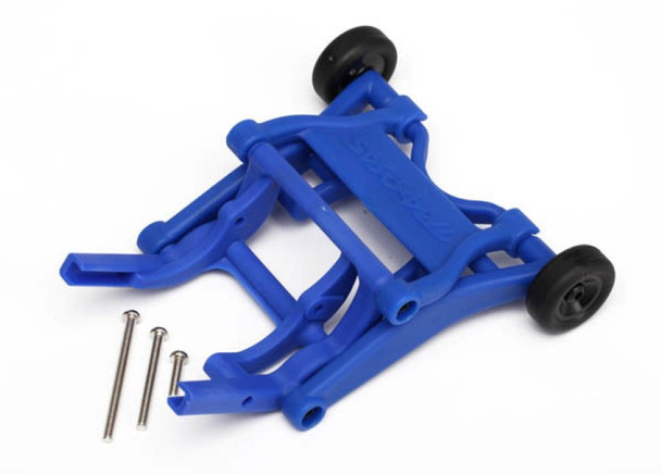 Traxxas 3678X Blue Wheelie Bar Assembly : 1/10 Rustler VXL XL-5 TSM