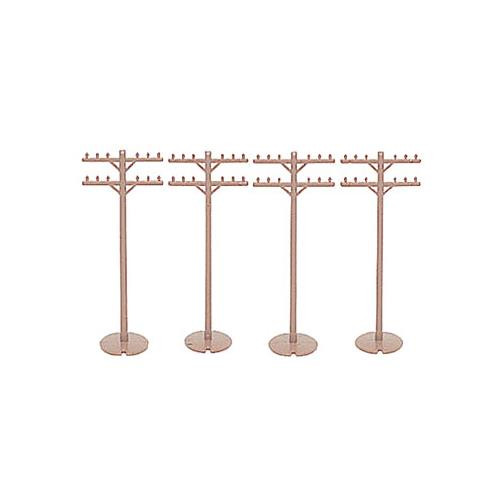 Bachmann Telephone Poles (12) HO Train Accessory 42102