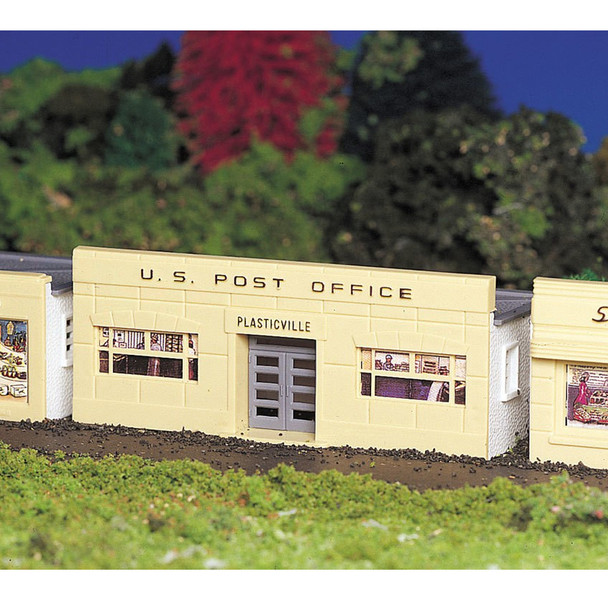 Bachmann 45144 Plasticville Classic Kit - Post Office 2-1/8 x 4-5/8" HO Scale