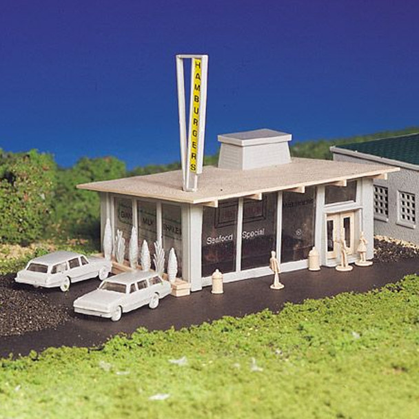 Bachmann 45434 Plasticville Classic Kit - Drive-In Hamburger Stand HO Scale