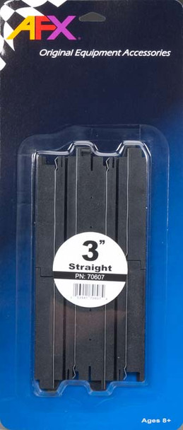 AFX 70607 3" Straight Track (2) HO Scale Slot Car