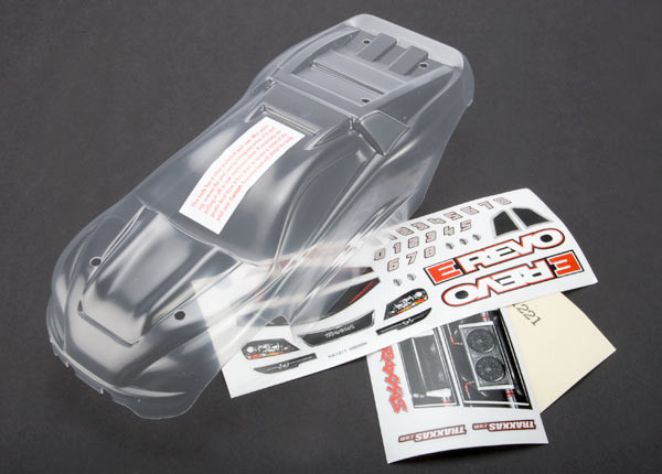 Traxxas 7111 Clear Body 1/16 E-Revo VXL