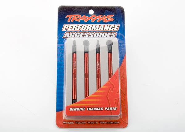Traxxas 7138X Aluminum Toe Links Red