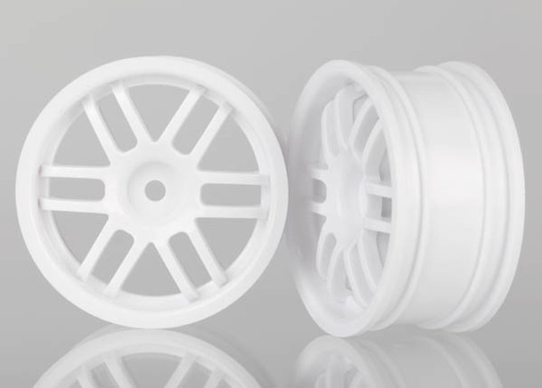 Traxxas 7371 White Spoke Rally Wheels (2)