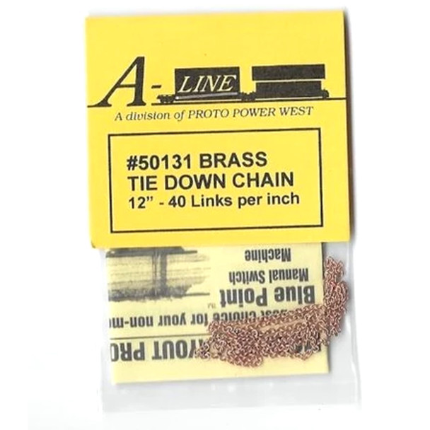A-Line 50131 Brass Chain 12'' - 40 Links per inch HO Scale