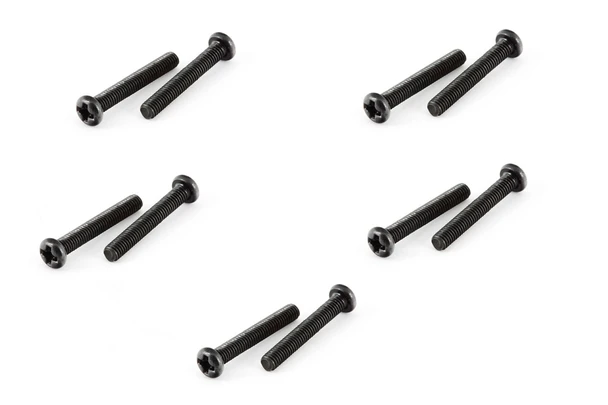 ARRMA AR725320 BUTTON HEAD CROSS MACHINE SCREW M3X20MM (10) : GRANITE / FAZON
