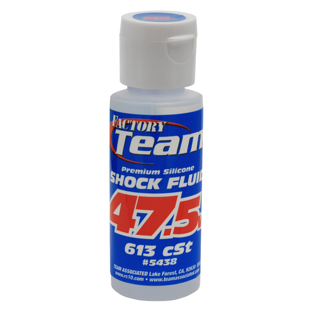 Associated 5438 Silicone Shock Oil Fluid 47.5wt (613 cSt) 2 oz Associated 5438 Silicone Shock Oil Fluid 47.5wt (613 cSt) 2 oz